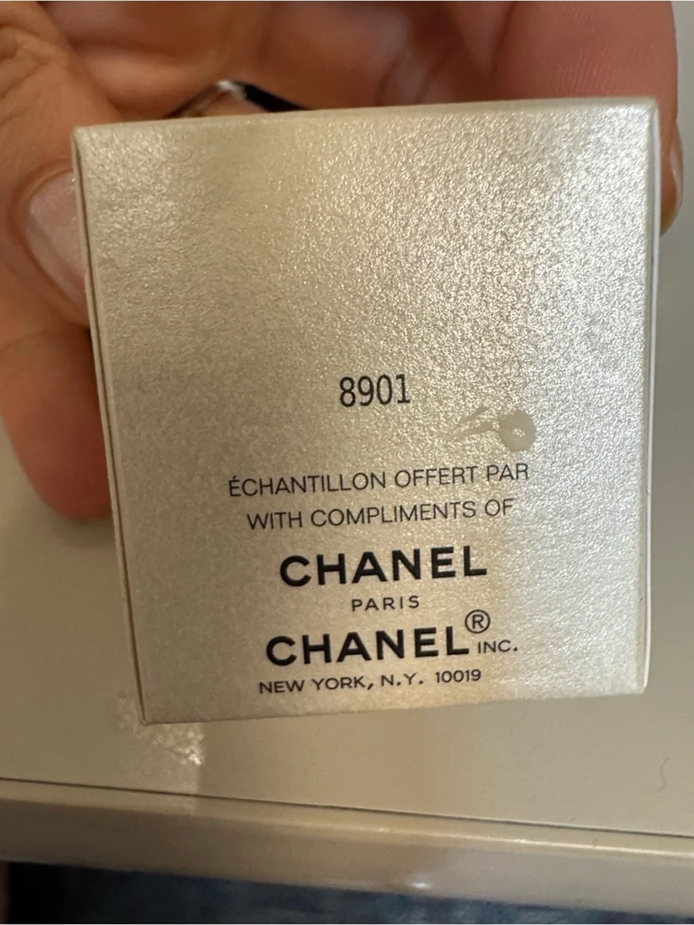 CHANEL Charm Set with Black Velvet Pouch and Chanel Number 5 1.5 ml.